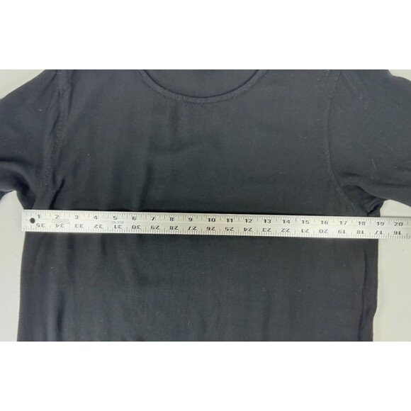 Loose San Francisco Top Womens Medium Black Minimalist Textured Modern Artisan - Picture 7 of 10